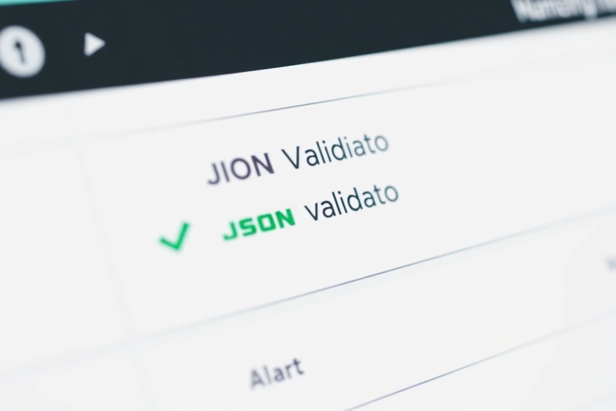 JSON-Werkstatt dashboard showing the four tool cards — Validator, Beautifier, Minifier, and Converter — arranged in a clean grid layout with a dark sidebar