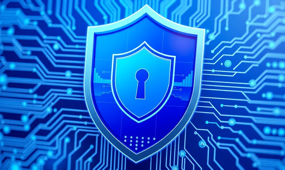 Datencenter Frankfurt mit physischer Sicherheitsabgrenzung und Zugangskontrollstation